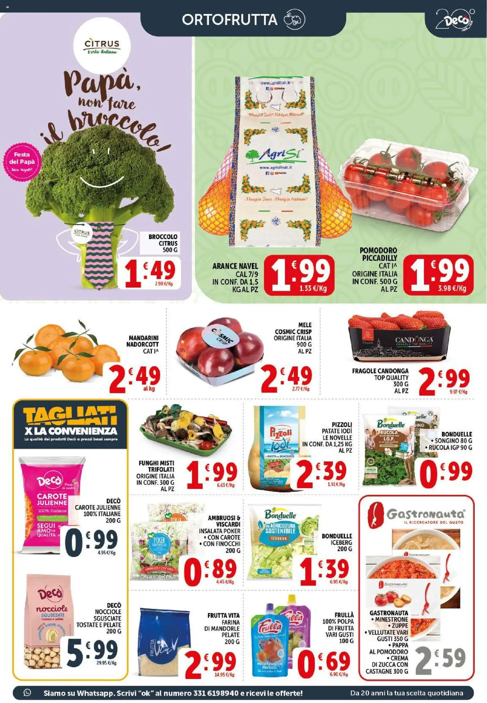 Volantino Decò del 17.03.2026 | Pagina: 7 | Prodotti: Minestrone, Arance, Fragole, Mandarini