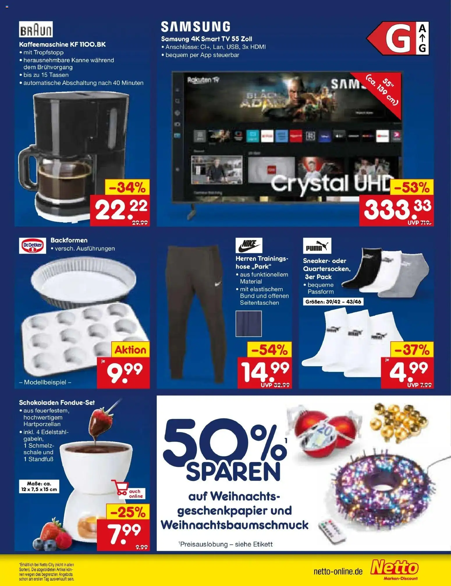 Netto Marken-Discount prospekt Lahr-Langenwinkel	 – gültig ab 28.12.2025 | Seite: 35 | Produkte: Kaffeemaschine, Smart TV, Hose, TV