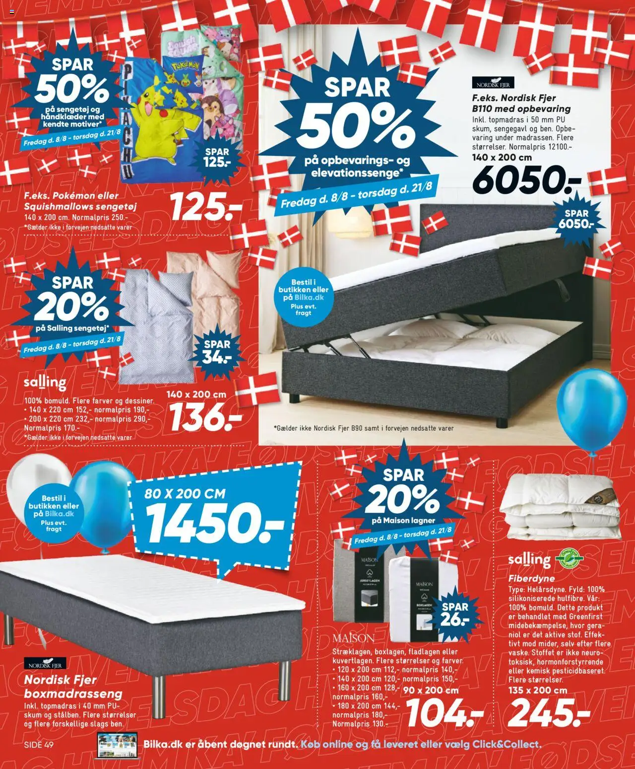 Bilka Tilbudsavis gyldig fra 08.08.2025 | Side: 32 | Produkter: Sengegavl, Lagner