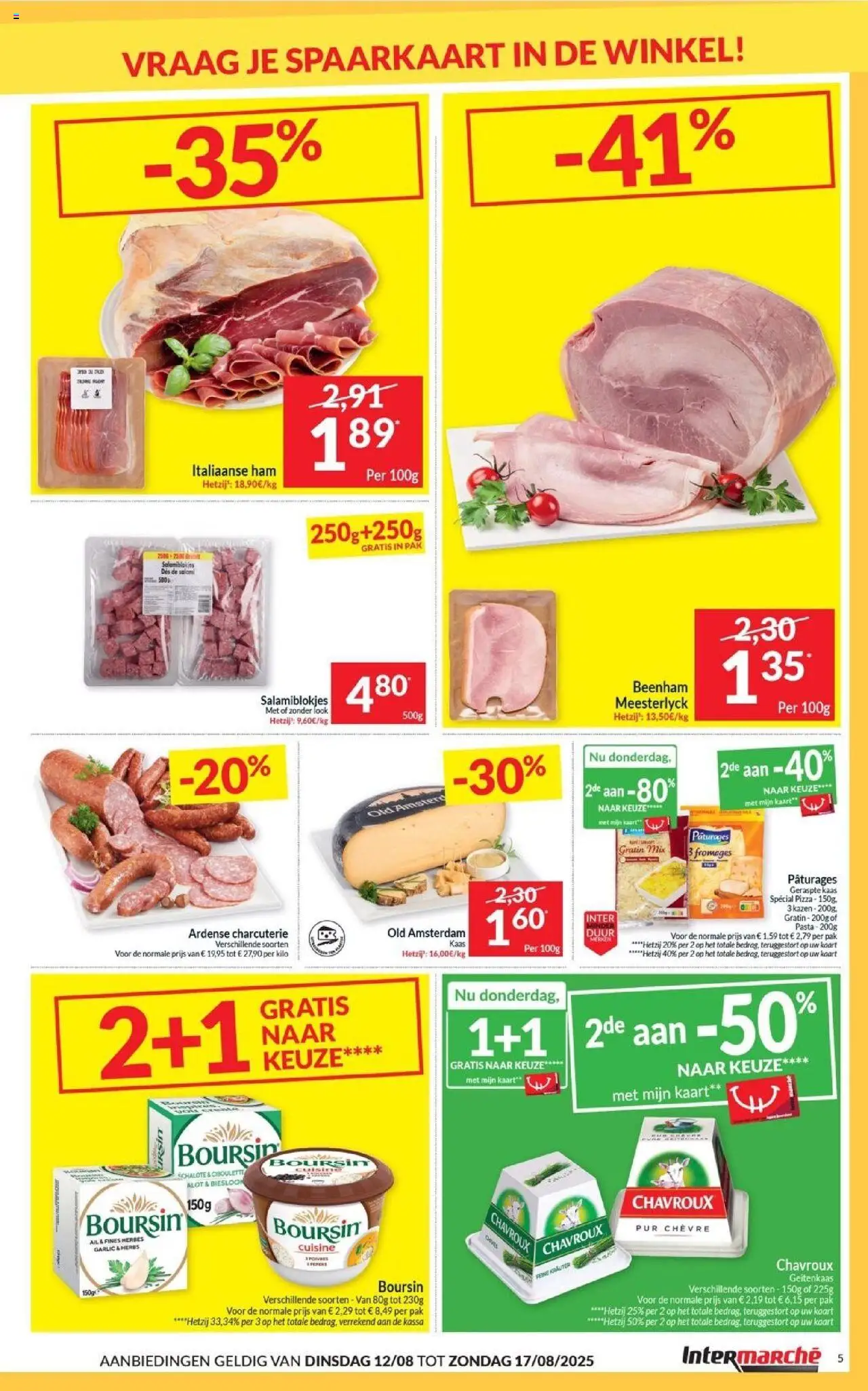  | Pagina: 5 | Producten: Ham, Pasta, Kaart, Kaas