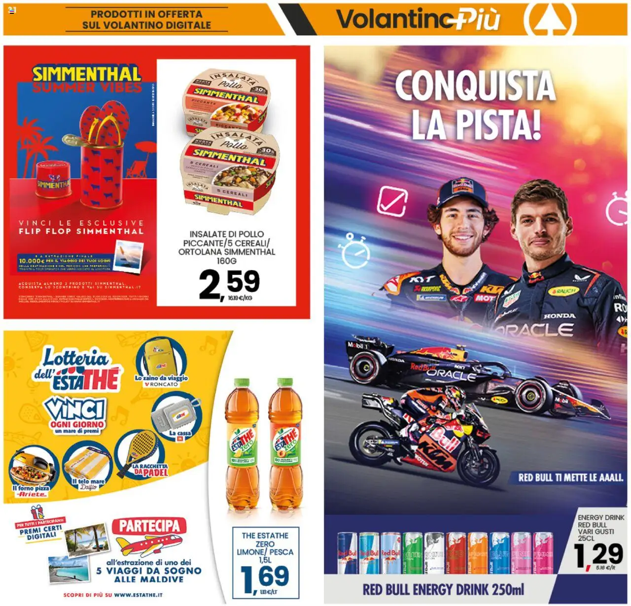 Volantino Interspar del 04.08.2025 | Pagina: 31 | Prodotti: Pollo, Zaino, Pesca, Red Bull