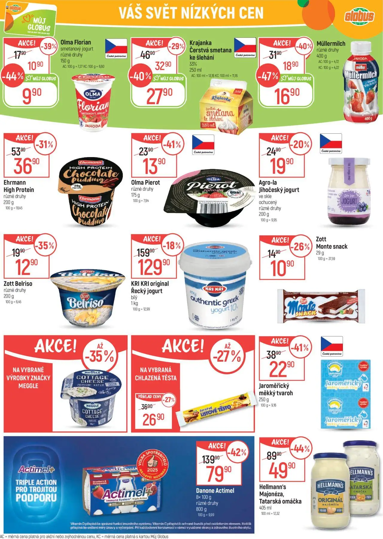 Globus leták - Brno od 27.08.2025 | Strana: 22 | Produkty: Vitamin c, Smetanový jogurt, Smetana, Actimel