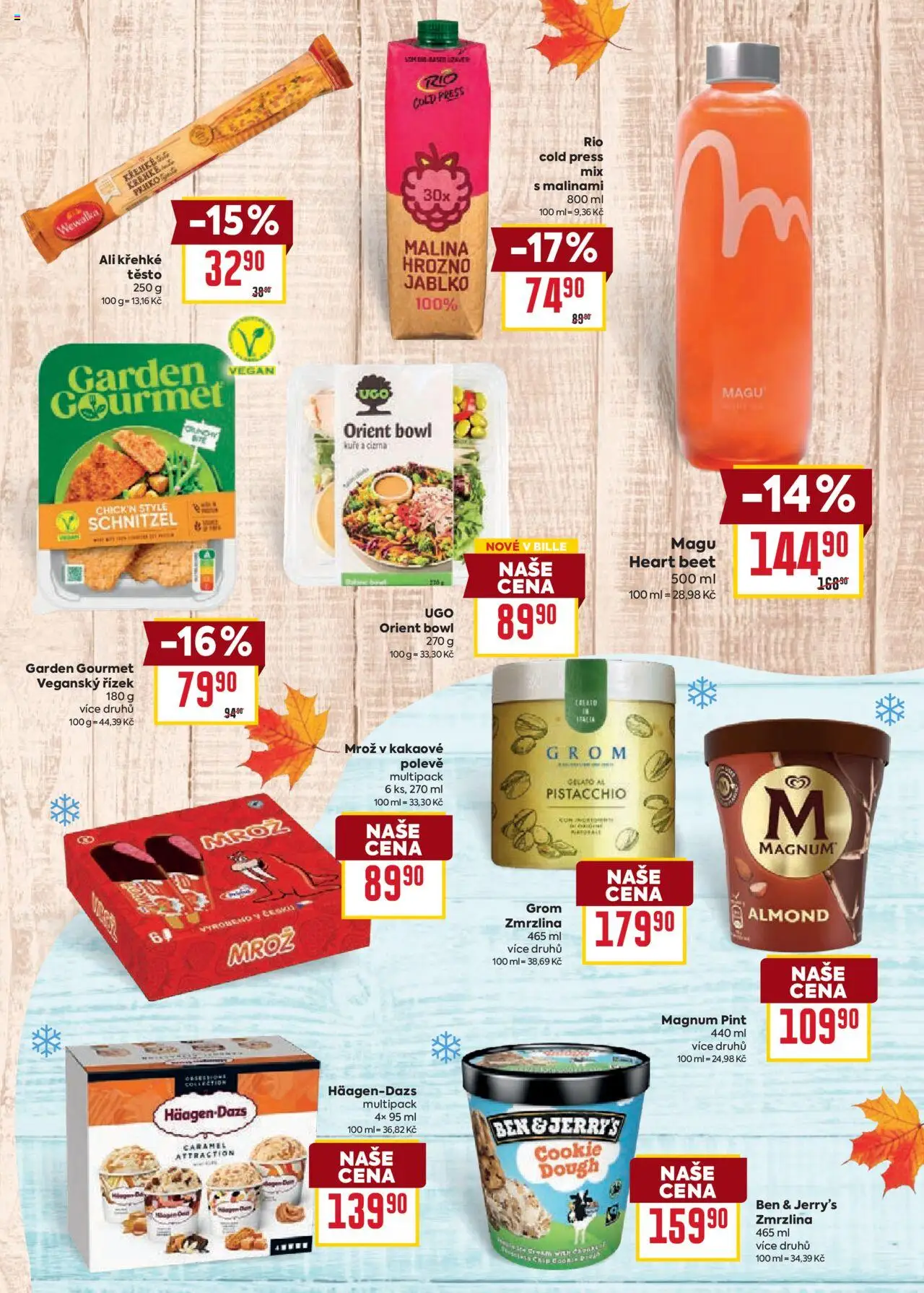Billa leták - Podzimní nápoje od 10.09.2025 | Strana: 7 | Produkty: Vegan, Gourmet, Zmrzlina, Těsto