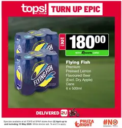 Tops at Spar specials catalogue – valid from 22.04.2026 | Page: 20 | Products: Beer, Fish, Lemon