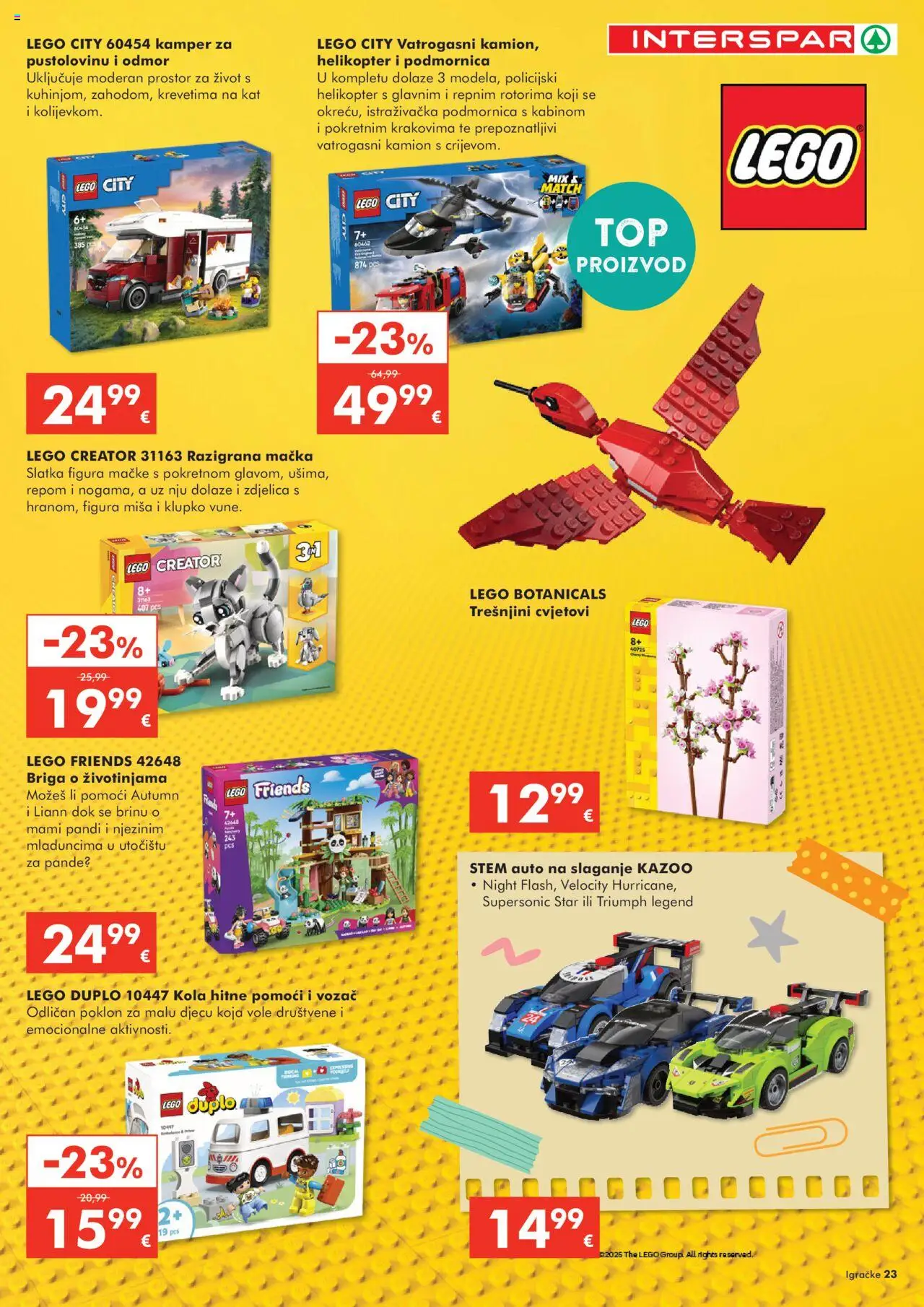 Interspar katalog | vrijedi od 22.10.2025 | Stranica: 23 | Proizvodi: PC, Lego