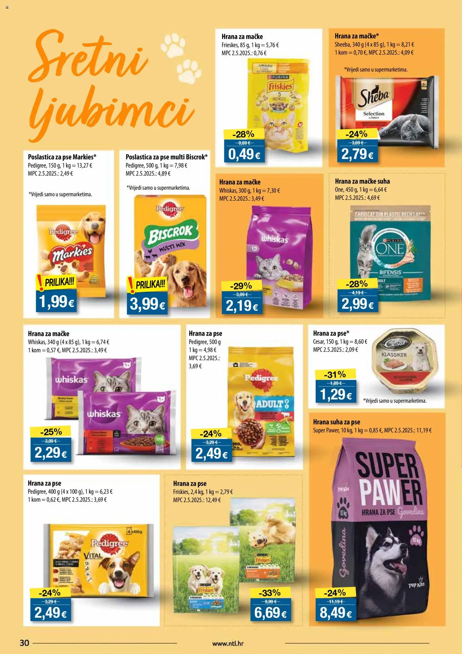 NTL katalog | vrijedi od 17.12.2025 | Stranica: 30 | Proizvodi: Whiskas, Hrana za pse, Govedina, Hrana za mačke