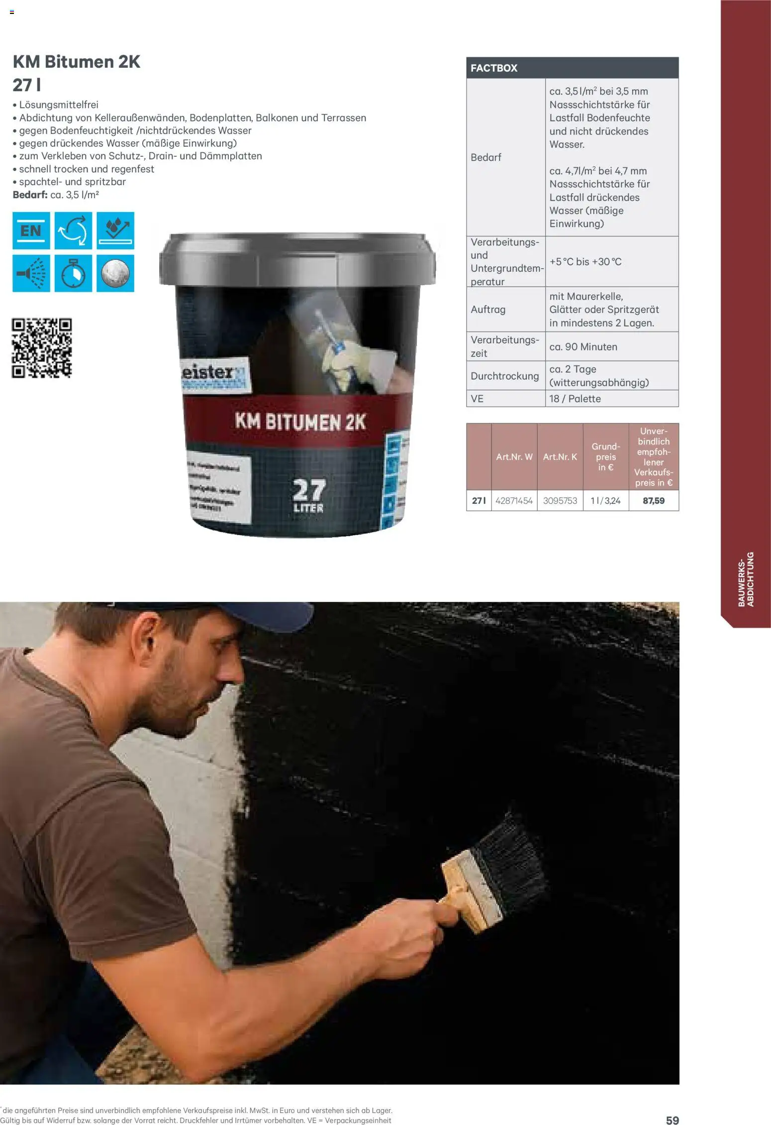 Lagerhaus  Meister Katalog 2026 gültig ab 02.01.2026 | Seite: 59 | Produkte: Wasser