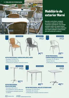 Makro - Mobiliário e equipamento para esplanadas - Catálogo 2025 │ válido de 03.03.2025 | Página: 6 | Produtos: Cadeiras, Mesa, Cadeira