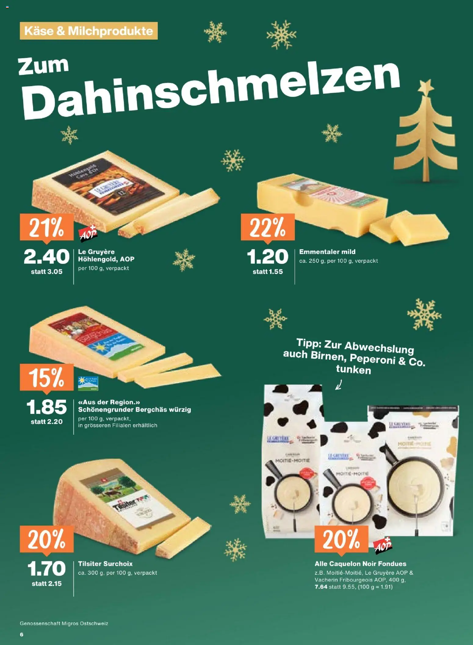 Migros Aktionen – gültig ab 23.12.2025 | Seite: 6 | Produkte: Käse