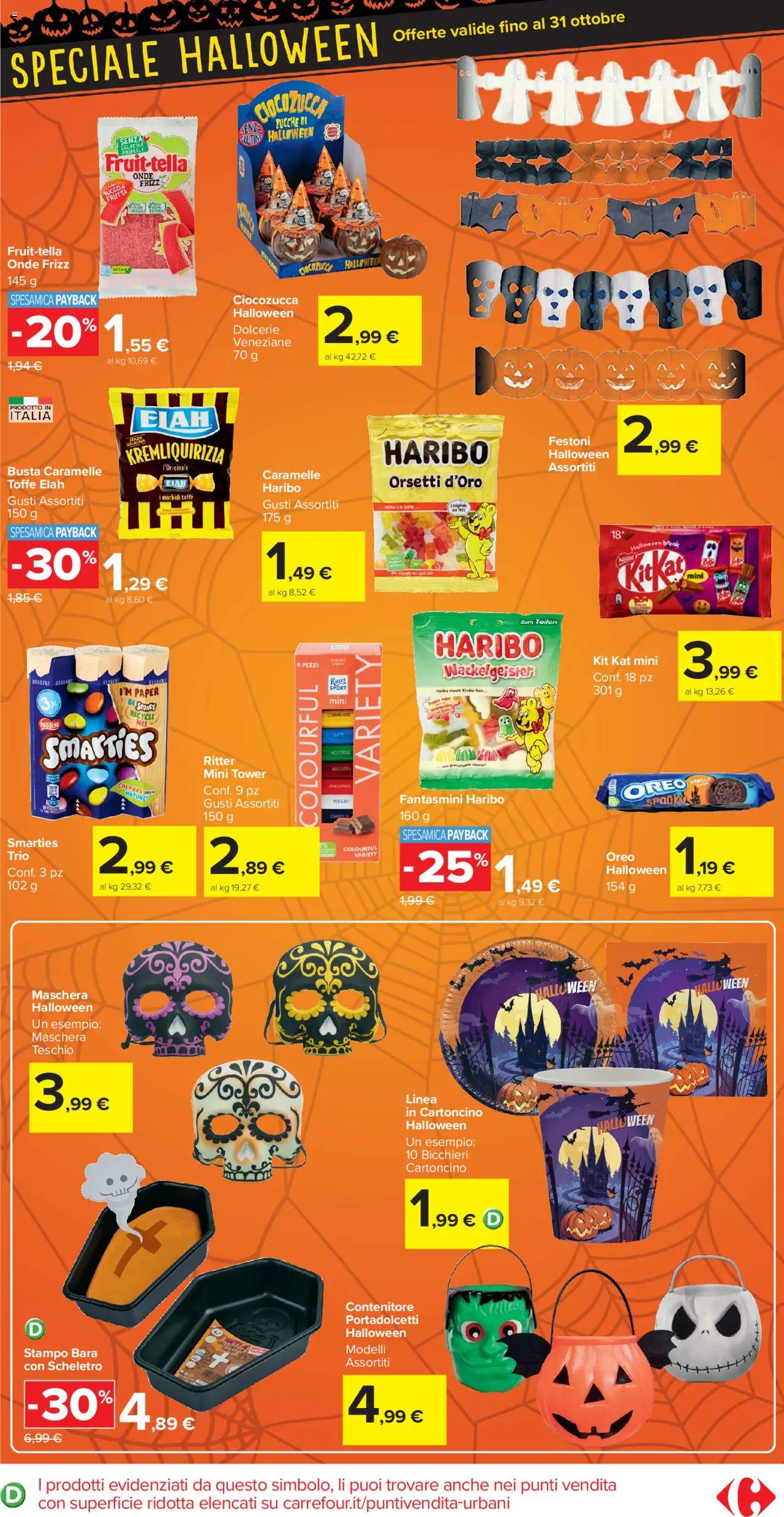 Volantino Carrefour del 10.10.2025 | Pagina: 13 | Prodotti: Maschera, Frutta, Latte, Contenitore