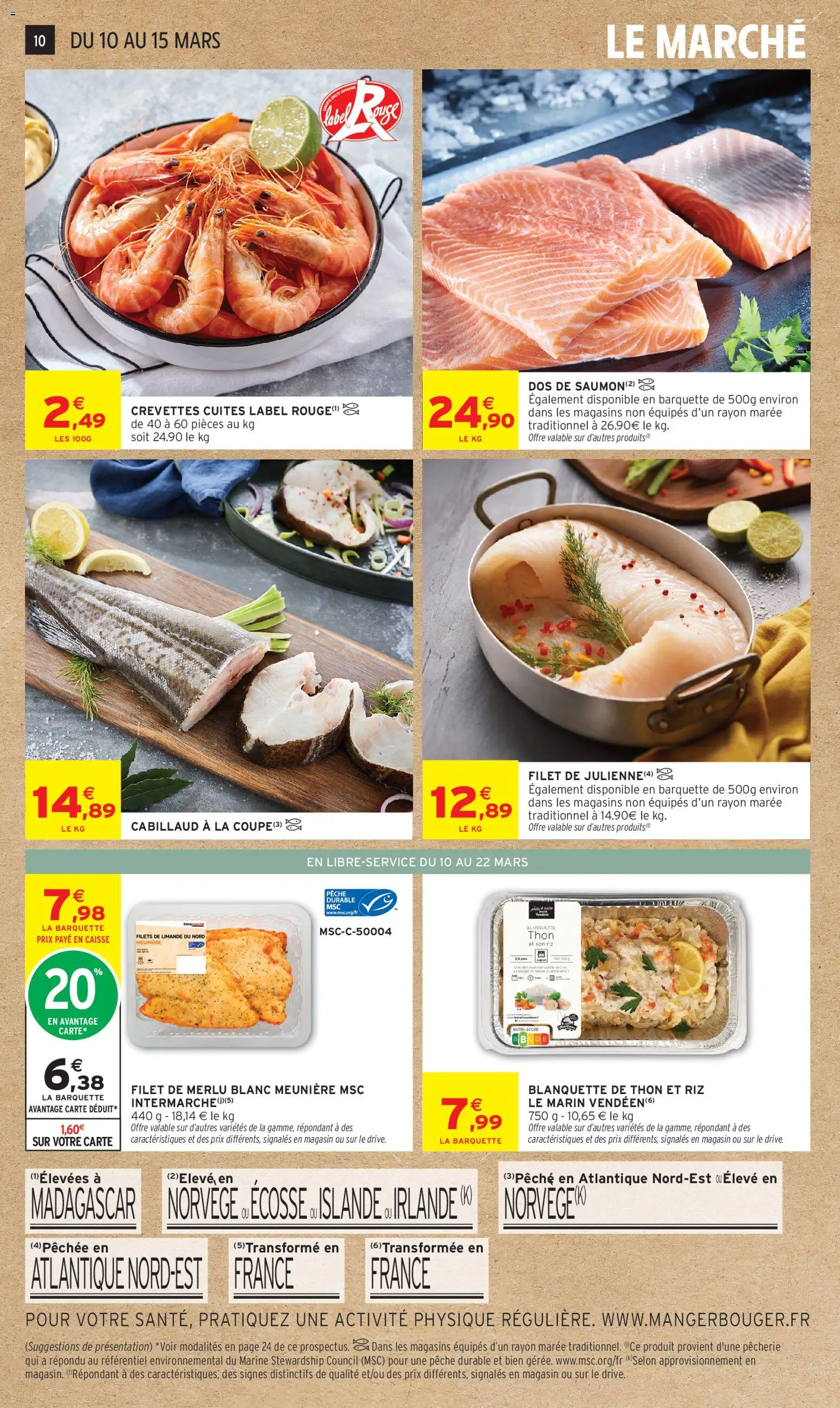 {H1} | Page: 10 | Produits: Pêche, Crevettes, Riz, Saumon