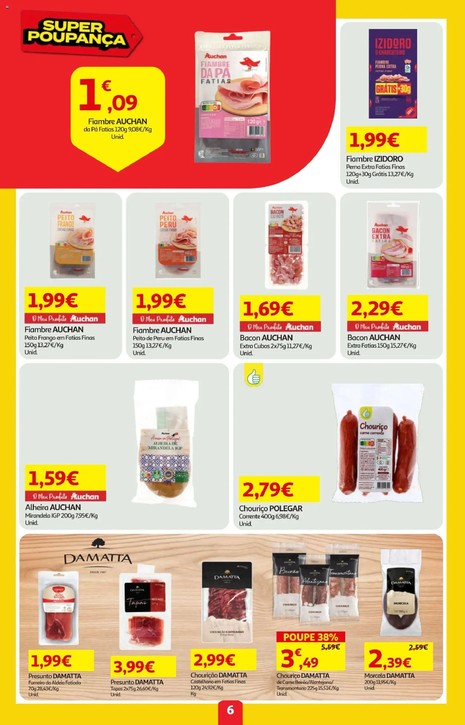 Minipreço folheto │ válido de 23.04.2026 | Página: 6 | Produtos: Peito de peru, Frango, Carne, Pá