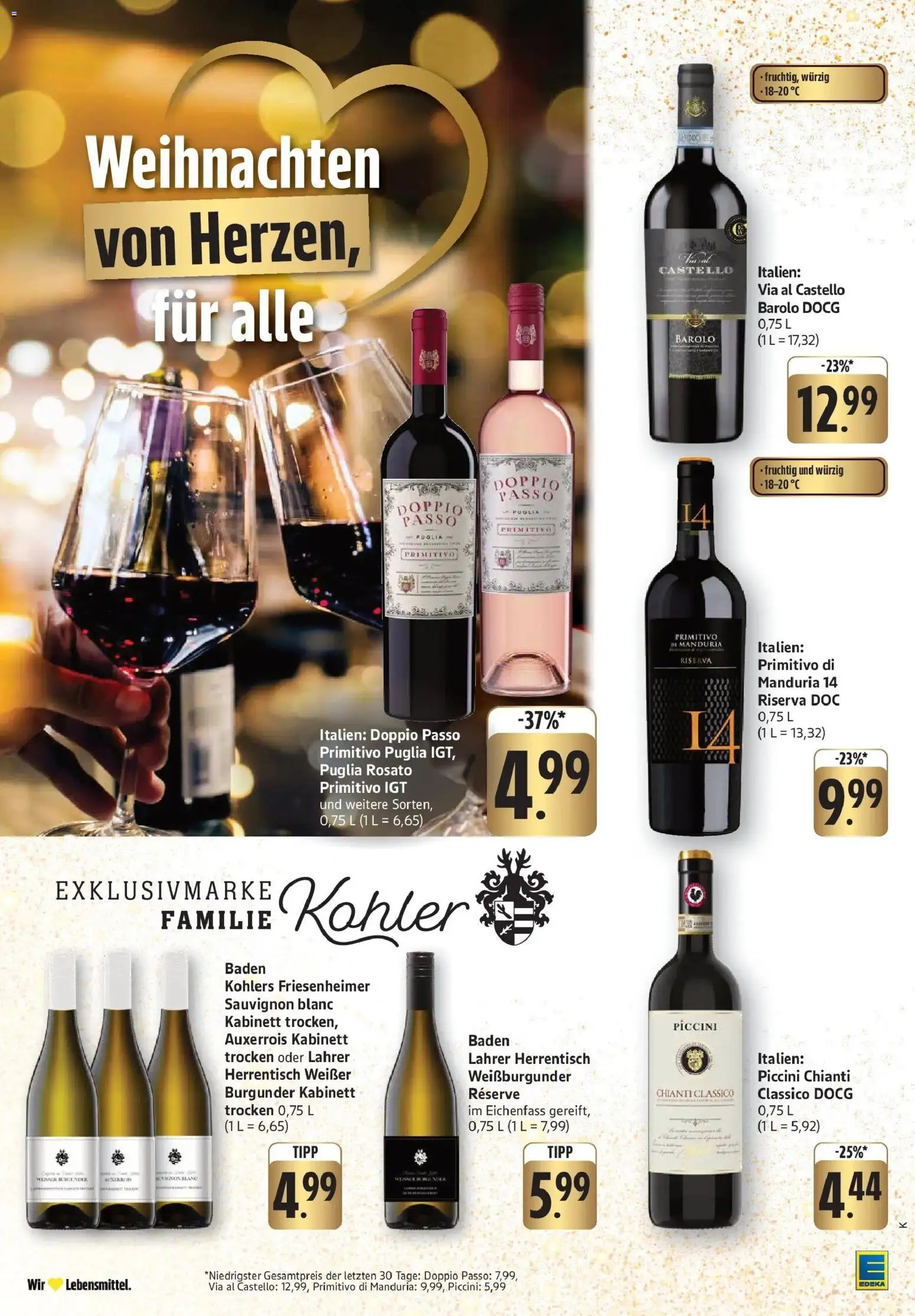 Edeka prospekt Ettenheim	 – gültig ab 15.12.2025 | Seite: 28 | Produkte: Doppio passo primitivo, Doppio Passo