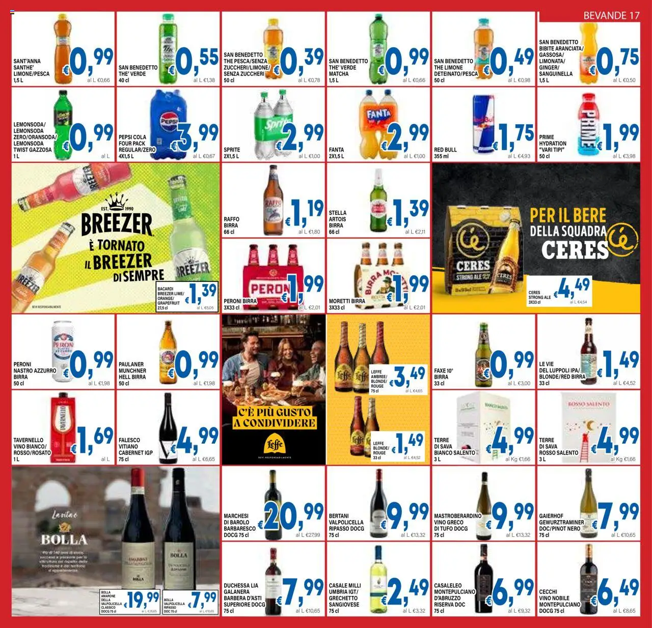 Volantino DEM del 08.10.2025 | Pagina: 17 | Prodotti: Birra, Vino, Ceres, The