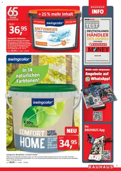 Bauhaus Prospekt 	 ab 04.10.2025 gültig | Seite: 3 | Produkte: Wandfarbe, Wasser