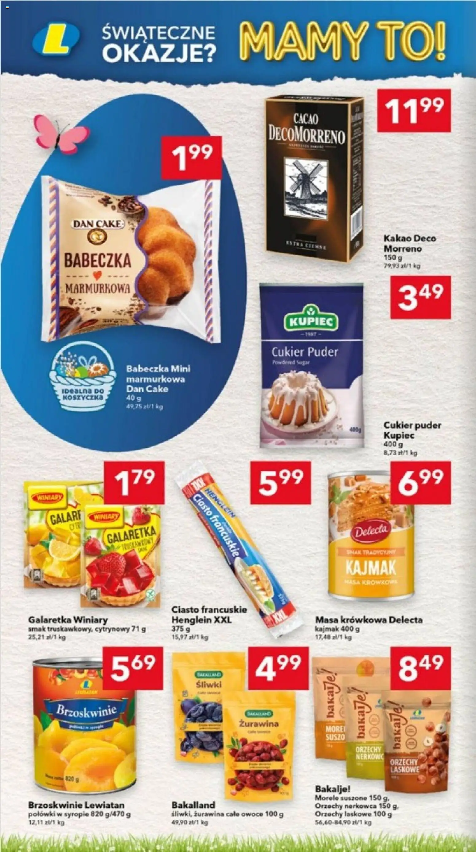 Lewiatan gazetka - Ostrów Wielkopolski od 26.03.2026 | Strona: 10 | Produkty: Cukier puder, Ciasto francuskie, Puder, Orzechy