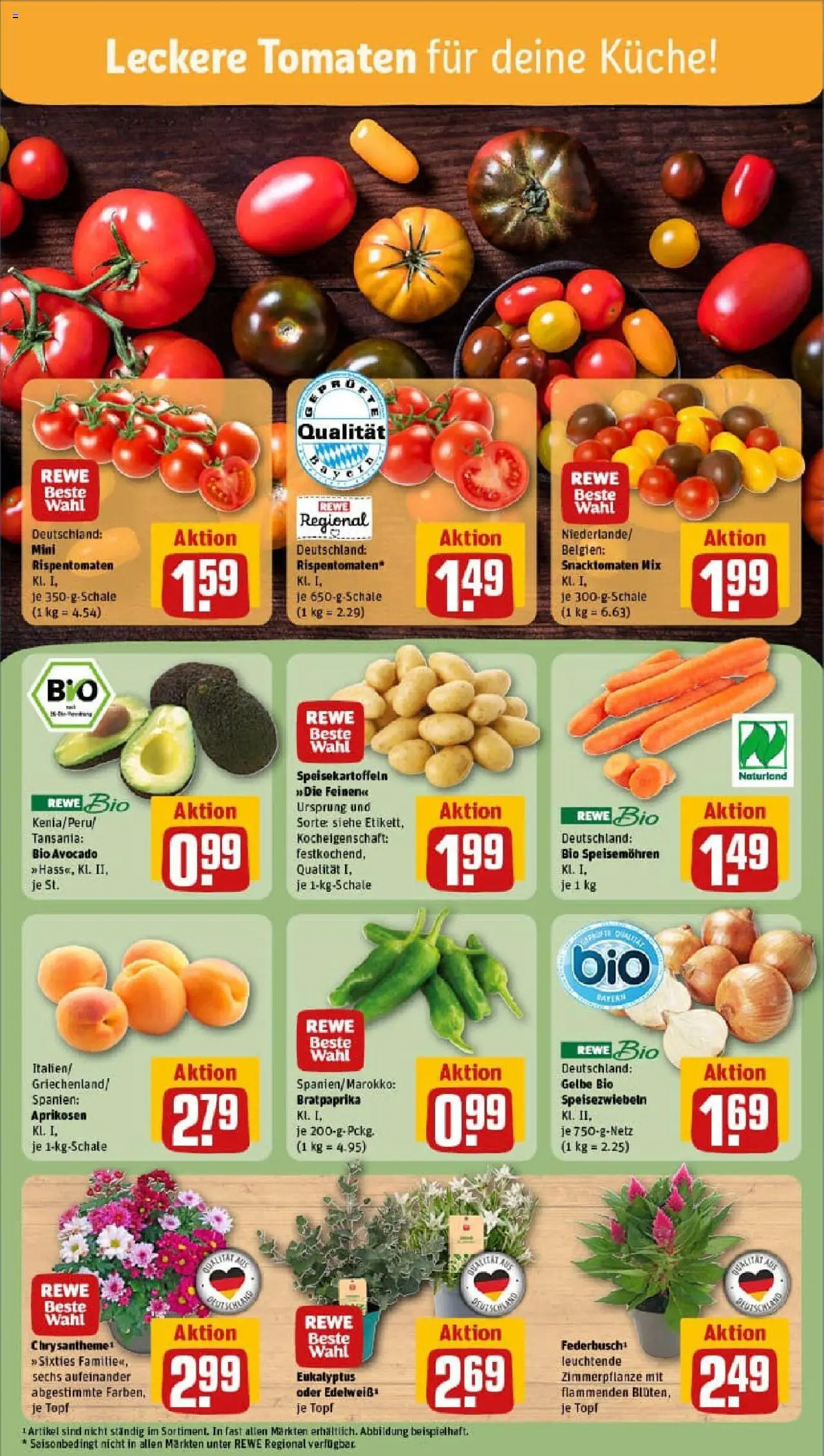 Rewe prospekt München	 - gültig ab dem 13.07.2025 | Seite: 5 | Produkte: Küche, Tomaten, Avocado