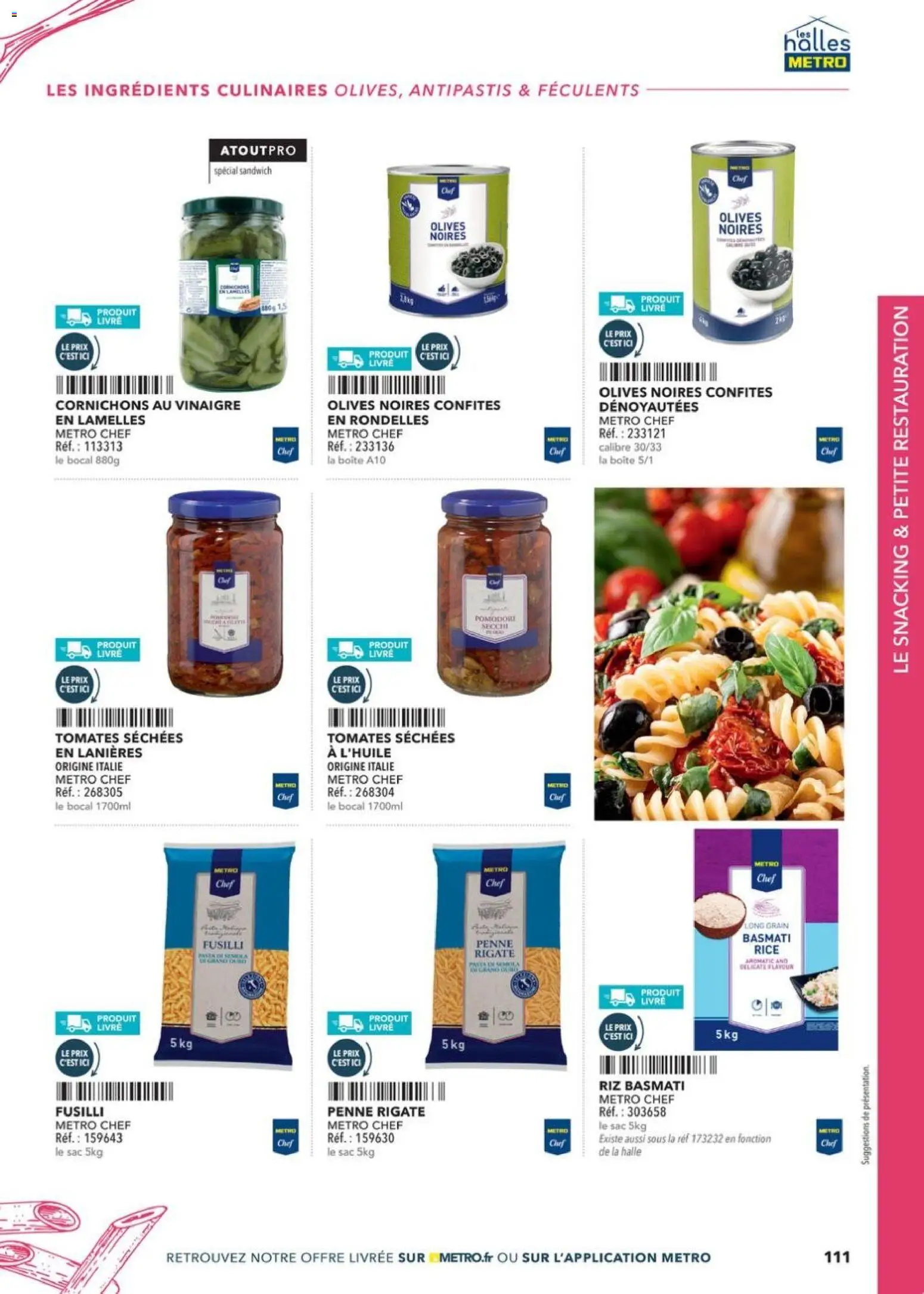 {H1} | Page: 111 | Produits: Tomates séchées, Vinaigre, Tomates, Livre