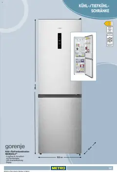 Metro Non Food Sortiment ab 01.10.2025 gültig | Seite: 167 | Produkte: Gorenje