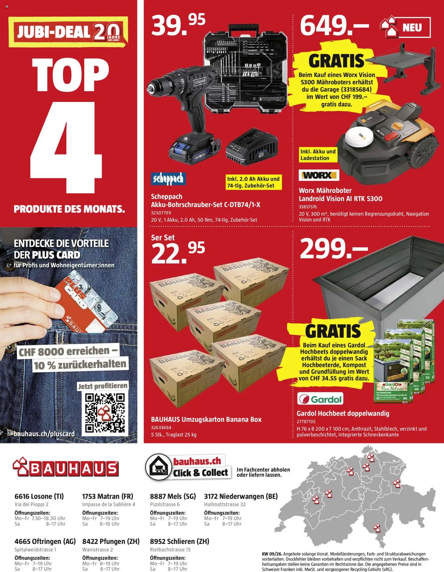 Bauhaus Aktionen – gültig ab 23.02.2026 | Seite: 32 | Produkte: Navigation, Box, Uhr