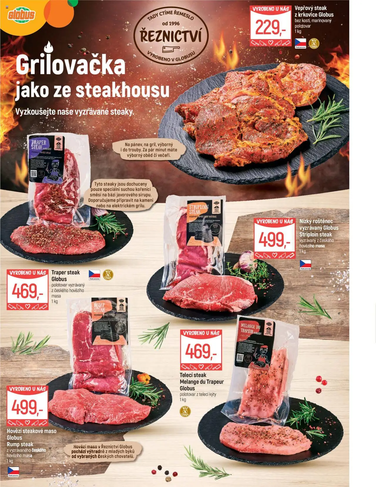 Globus leták - Liberec od 23.07.2025 | Strana: 9 | Produkty: Hovězí, Hovězí maso, Steak, Maso
