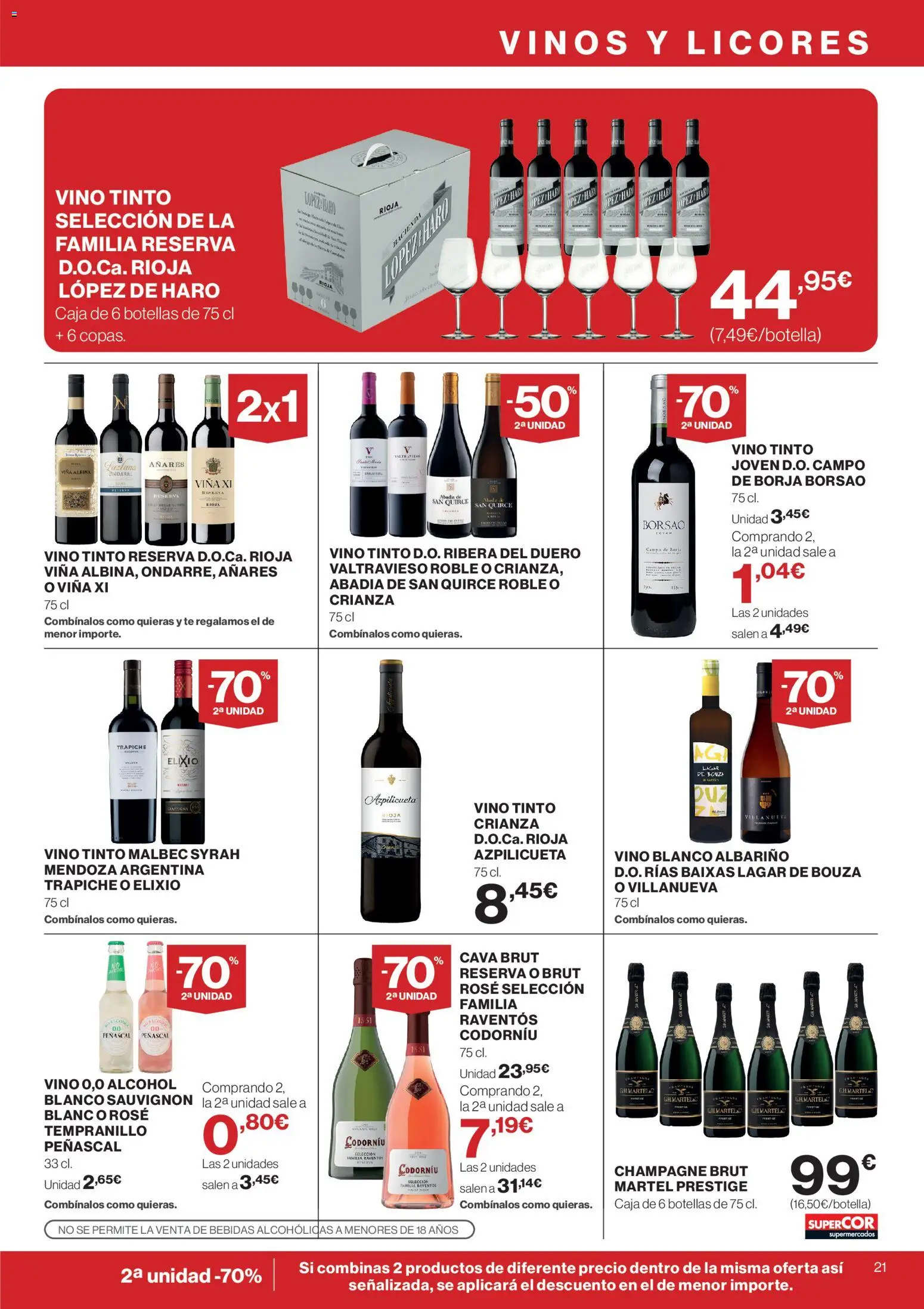 Supercor Canarias │ válido desde el 26.02.2026 | Página: 21 | Productos: Vino, Té, Caja