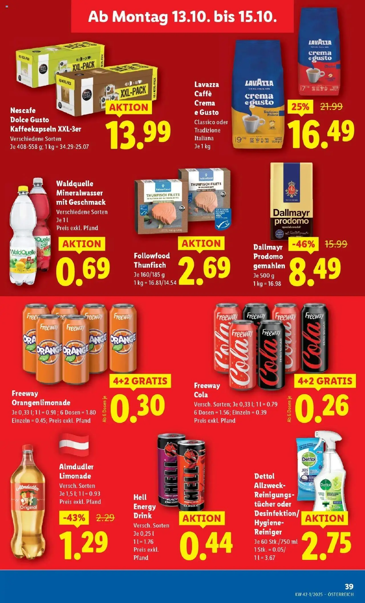 Lidl - Wien, Langenzersdorf, Zwettl gültig ab 09.10.2025 | Seite: 45 | Produkte: Saft
