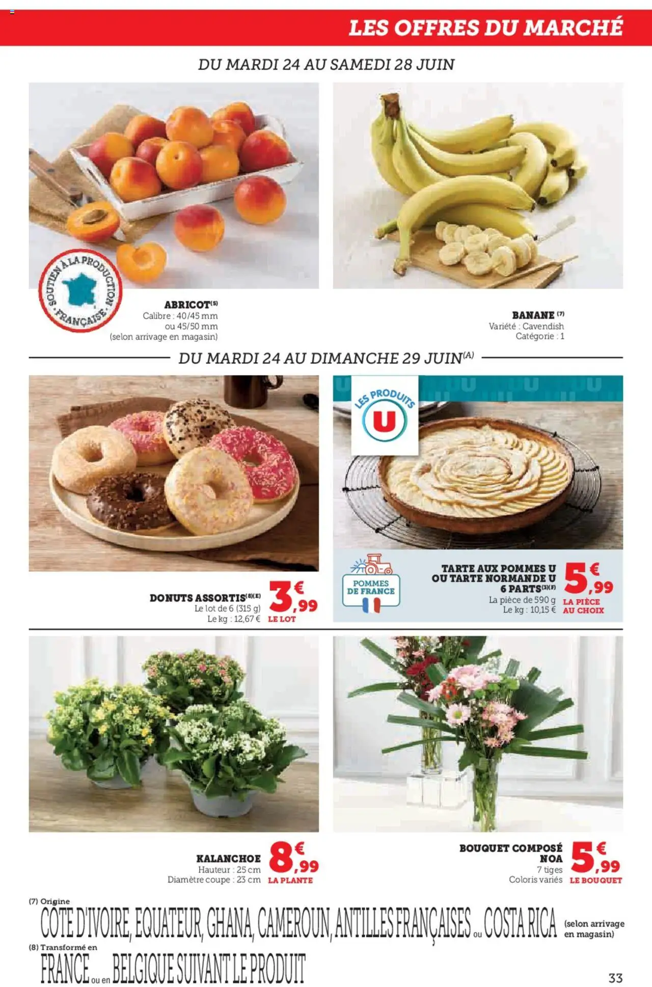  | Page: 33 | Produits: Banane, Pommes, Tarte aux pommes
