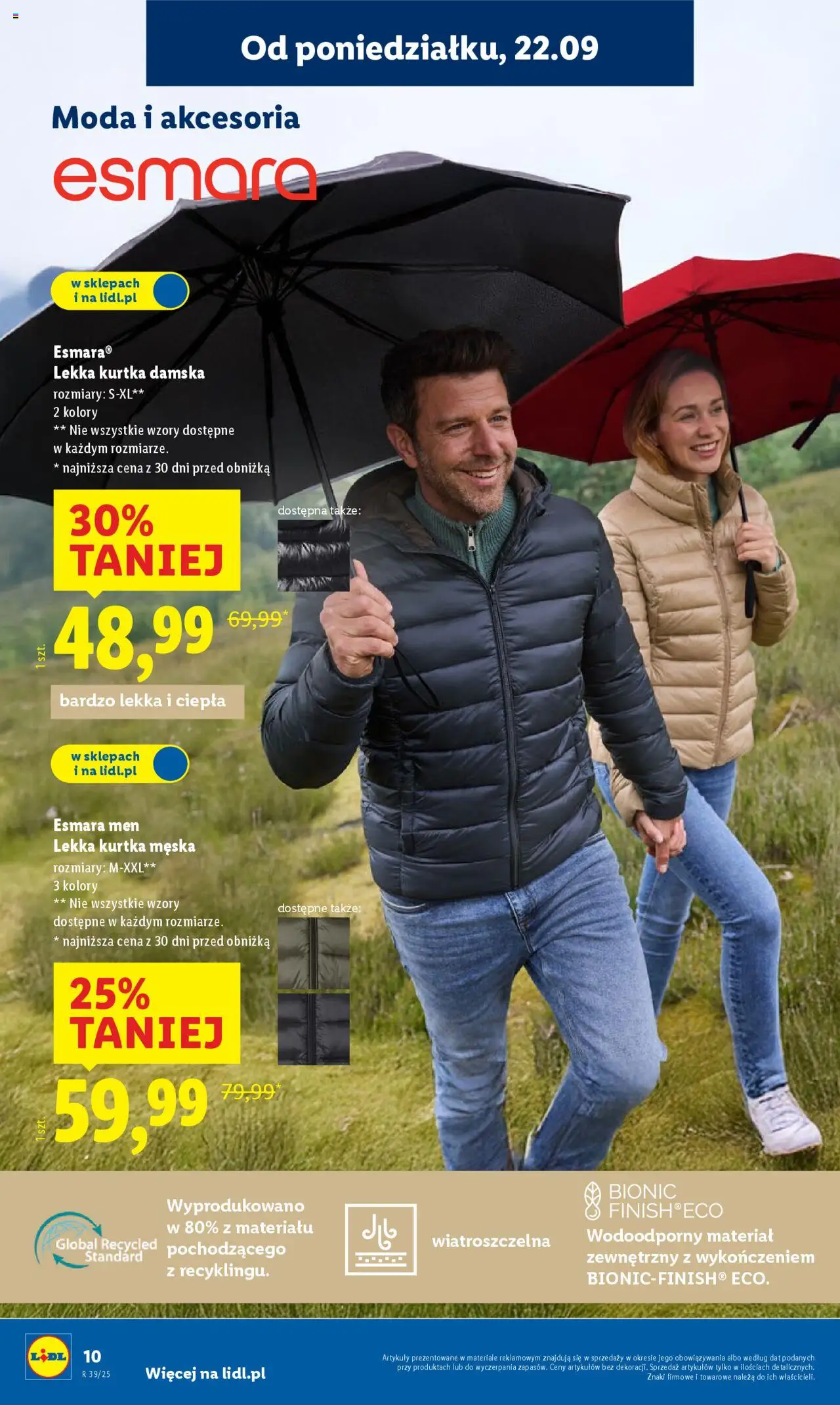 Lidl Katalog od 22.09.2025 | Strona: 10 | Produkty: Kurtka