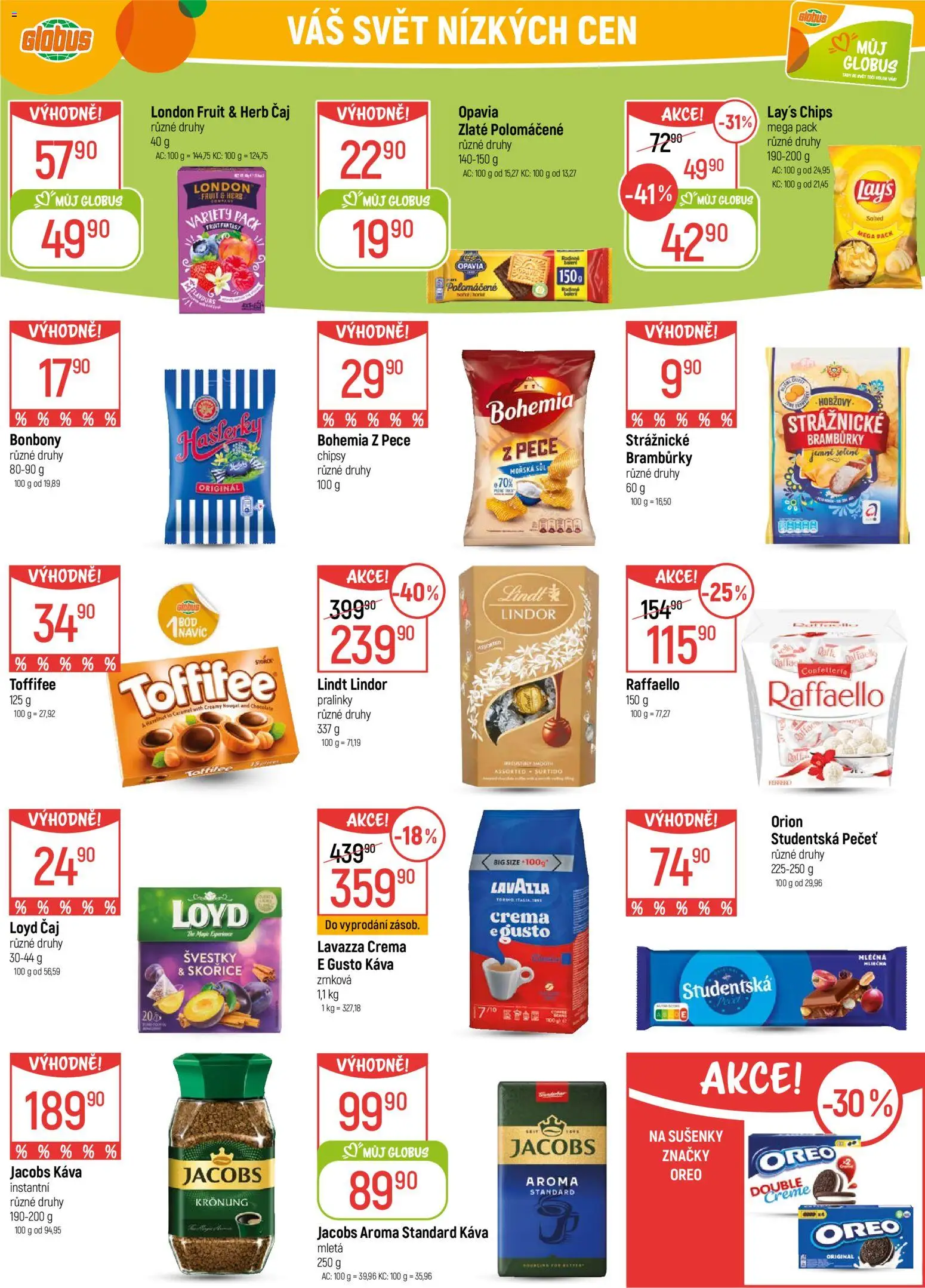 Globus leták - Trmice od 12.11.2025 | Strana: 28 | Produkty: Strážnické brambůrky, Toffifee, Jacobs, Sušenky