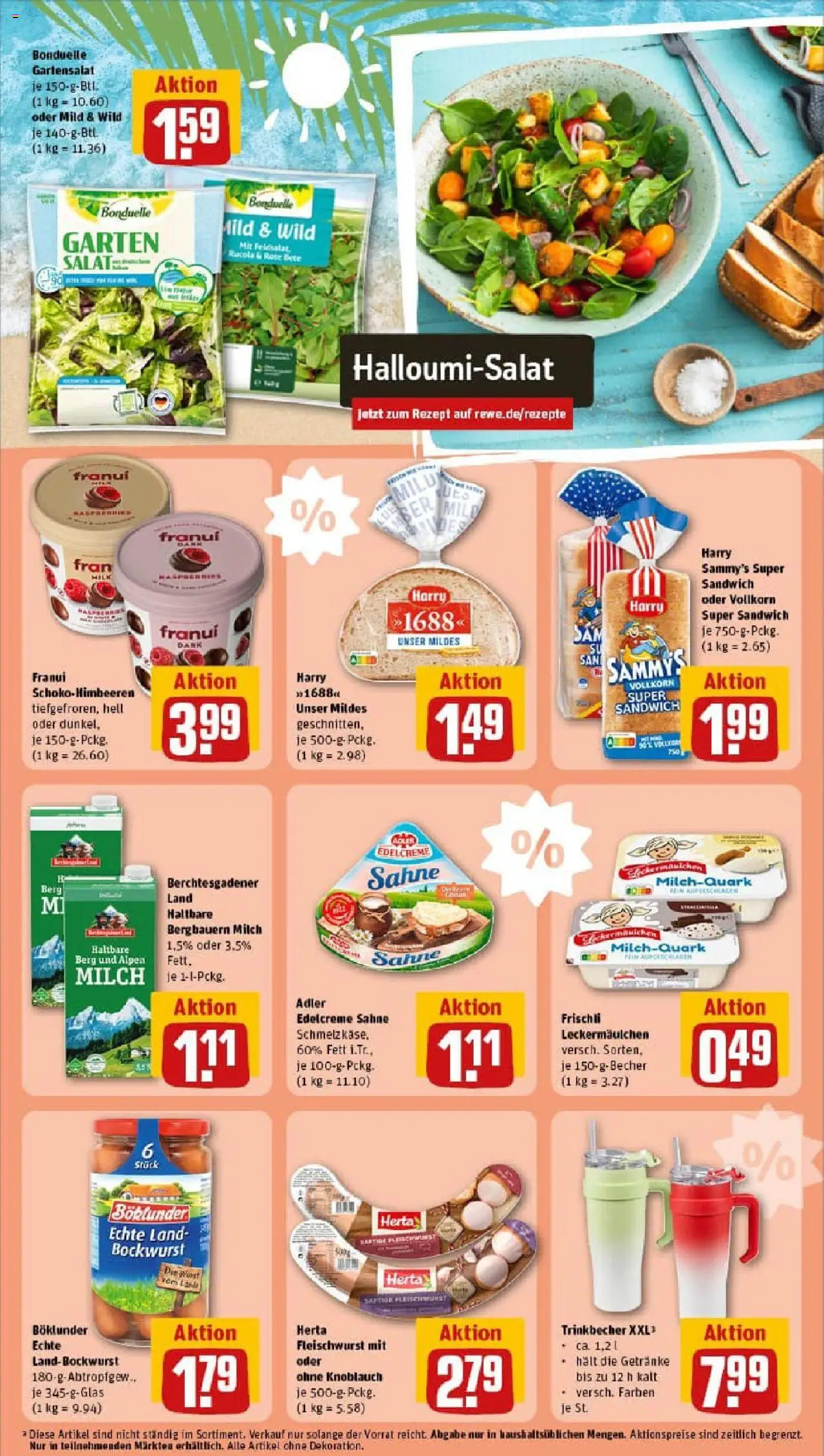 Rewe prospekt Datteln	 - gültig ab dem 29.06.2025 | Seite: 21 | Produkte: Quark, Milch, Knoblauch, Salat