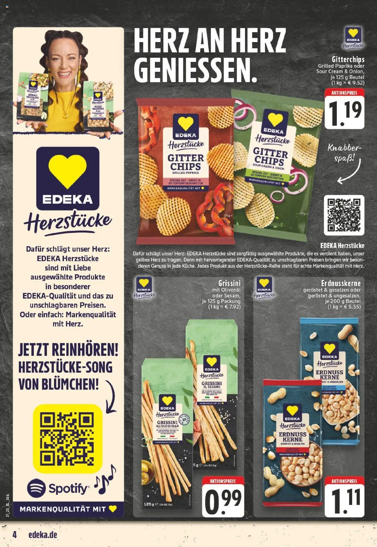 Edeka prospekt Bergheim	 - gültig ab dem 27.07.2025 | Seite: 4 | Produkte: Olivenol, Paprika, Chips