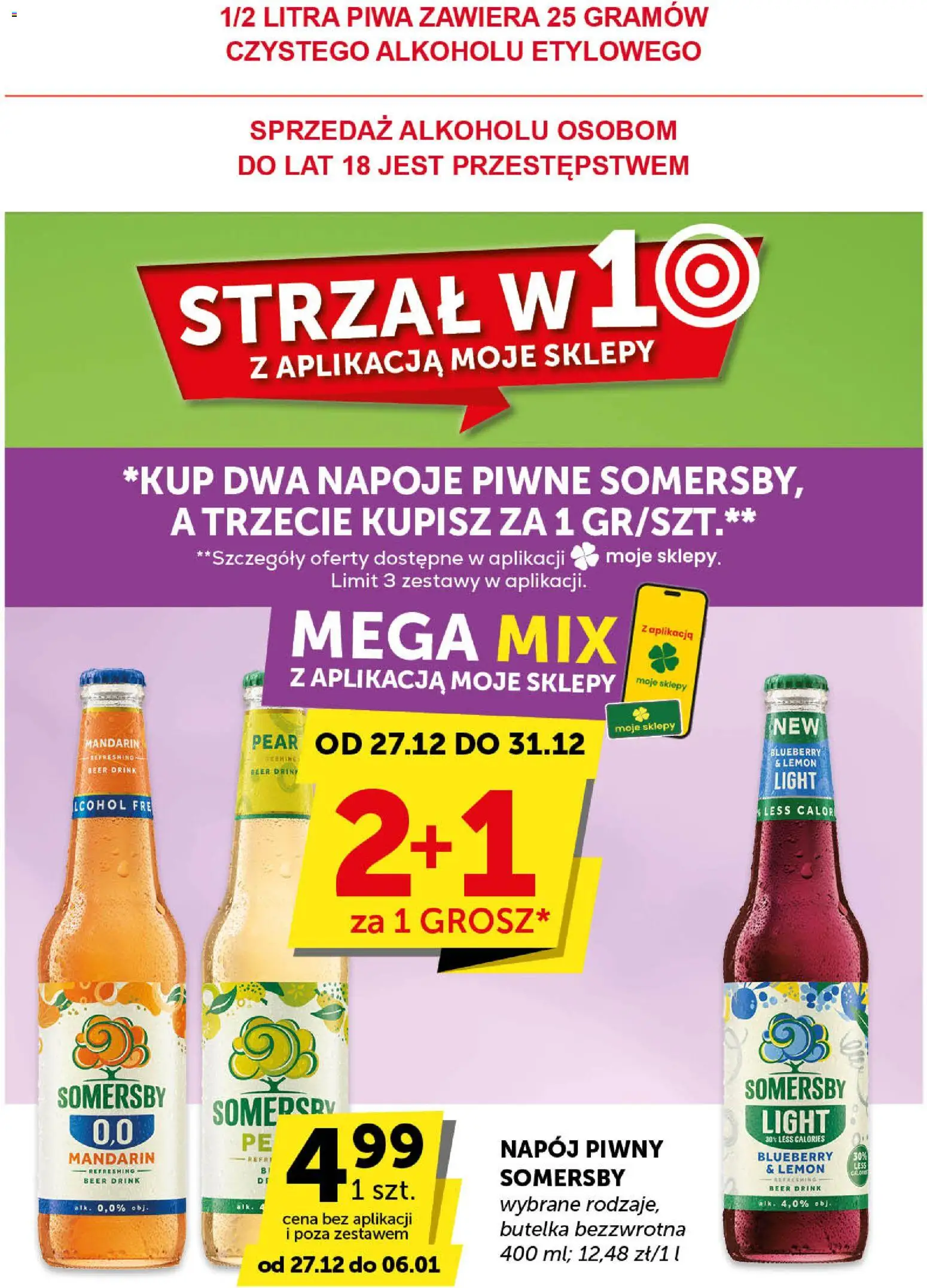 Euro Sklep Gazetka od 27.12.2025 | Strona: 20 | Produkty: Napoje, Somersby