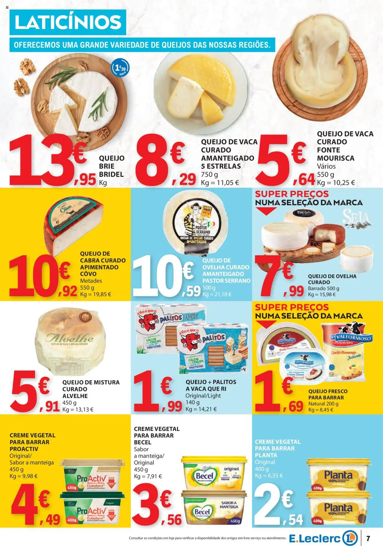 E.Leclerc - Folheto Semanal │ válido de 26.06.2025 | Página: 7 | Produtos: Cálcio, Queijo, Cereais, Creme
