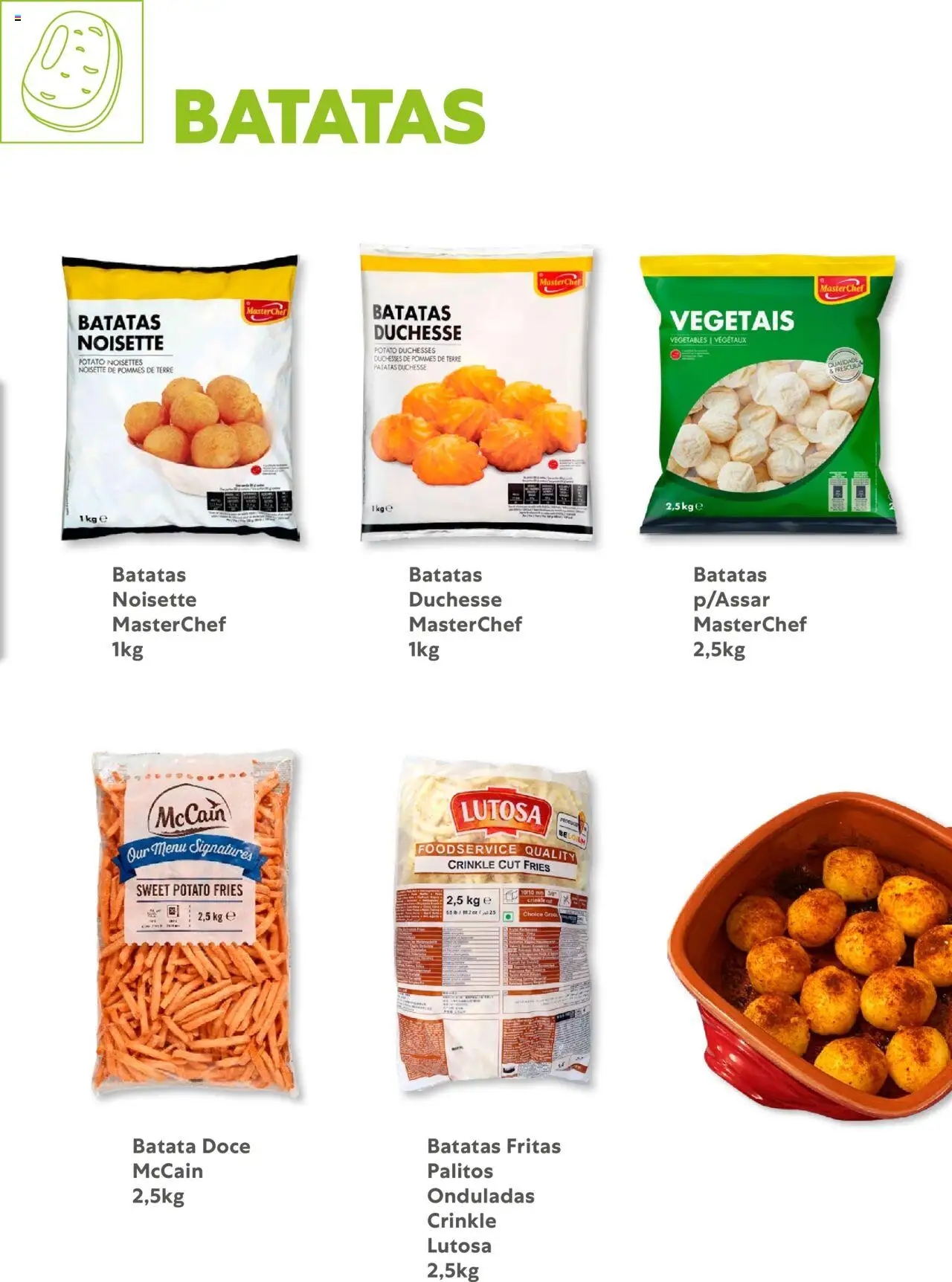 Recheio - Congelados do Mar e da Terra │ válido de 14.07.2025 | Página: 27 | Produtos: Batata, Batatas fritas