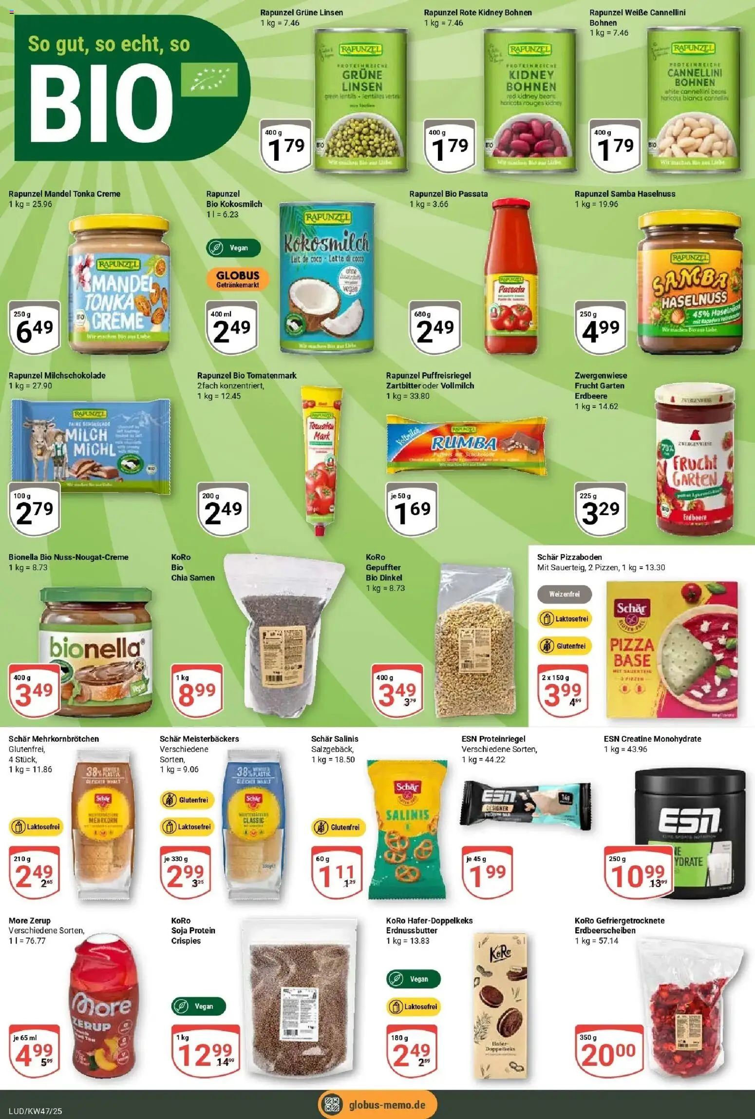 Globus prospekt Ludwigshafen-Oggersheim	 (ab 17.11.2025) » Angebote online | Seite: 18 | Produkte: Milch, Creme, Lätta, Pizza