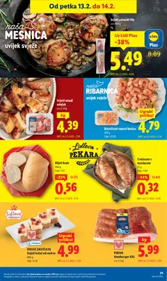 Bijeli kruh, 500 g - Pregled kataloga iz trgovine Lidl, vrijedi od 09.02.2026 | Stranica: 71