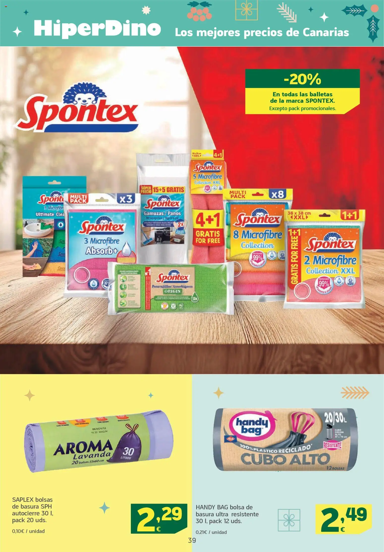 HiperDino folleto │ válido desde el 26.12.2025 | Página: 39 | Productos: Polvo, Bolsa