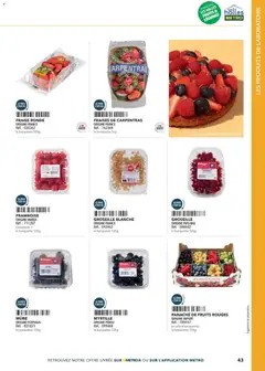 METRO - Prévisualisation de METRO - Boulanger Pâtissiers valide à partir de 08.02.2026 | Page: 43 | Produits: Fraise, Framboise, Groseille, Fraises