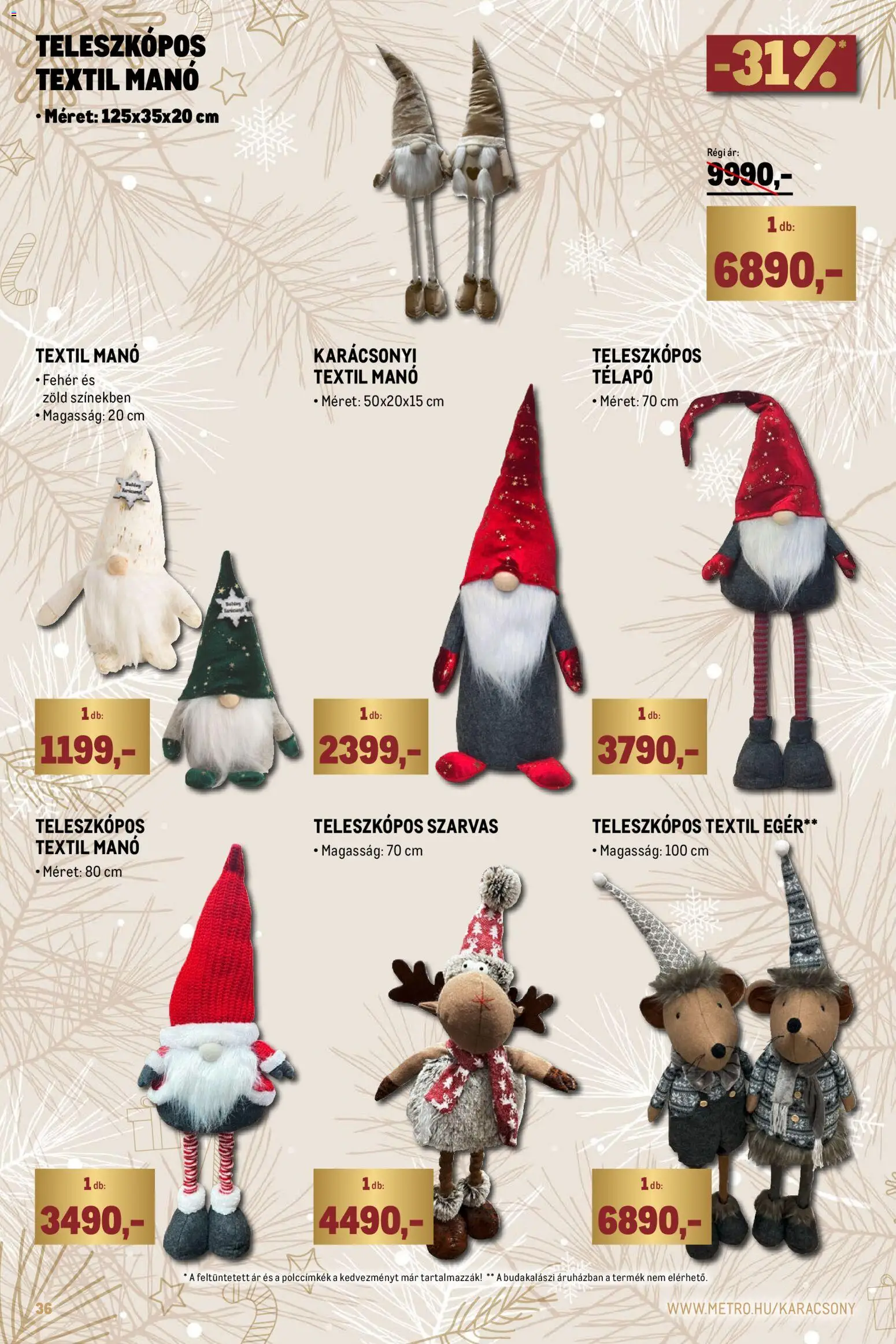 Metro akciós ujság - amely érvényes a következő dátumtól: 01.12.2025 | Oldal: 36 | Termékek: Egér