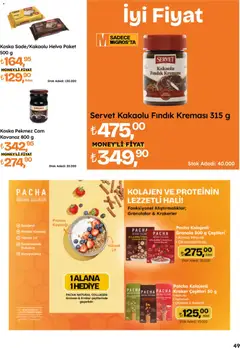 16.04.2026 tarihinden itibaren geçerli olan Migros kataloğu önizlemesi | Sayfa: 49 | Ürünler: Halı, Fındık