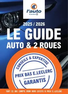 l'auto E.Leclerc - Prévisualisation de l'auto E.Leclerc Le guide auto & 2 roues valide à partir de 22.04.2025