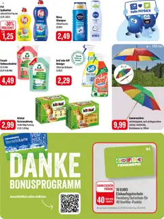 Feneberg Angebote - gültig ab dem 03.07.2025 | Seite: 15 | Produkte: Shampoo, Waschmittel, Sonnenschirm, Pril