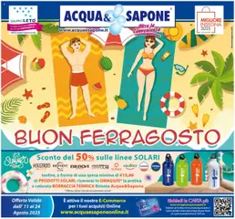 Anteprima del volantino Acqua e Sapone Sicilia catalogo valido a partire dal 11.08.2025