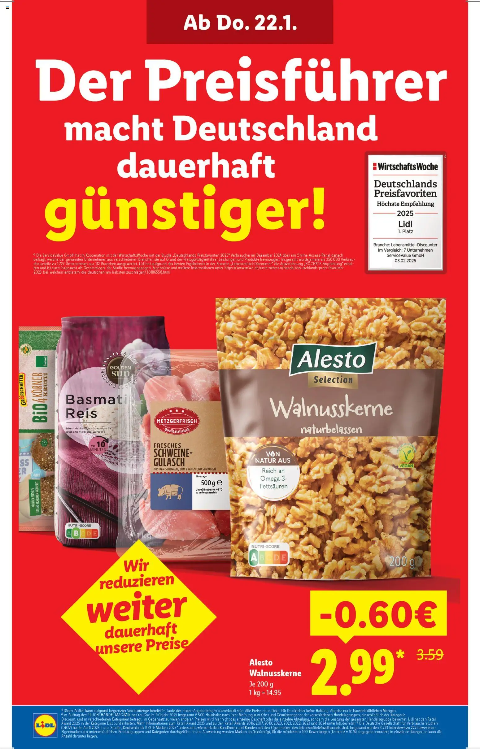 Lidl Prospekt Hilders – gültig ab 19.01.2026 | Seite: 2 | Produkte: Tür, Obst, Gulasch, Reis