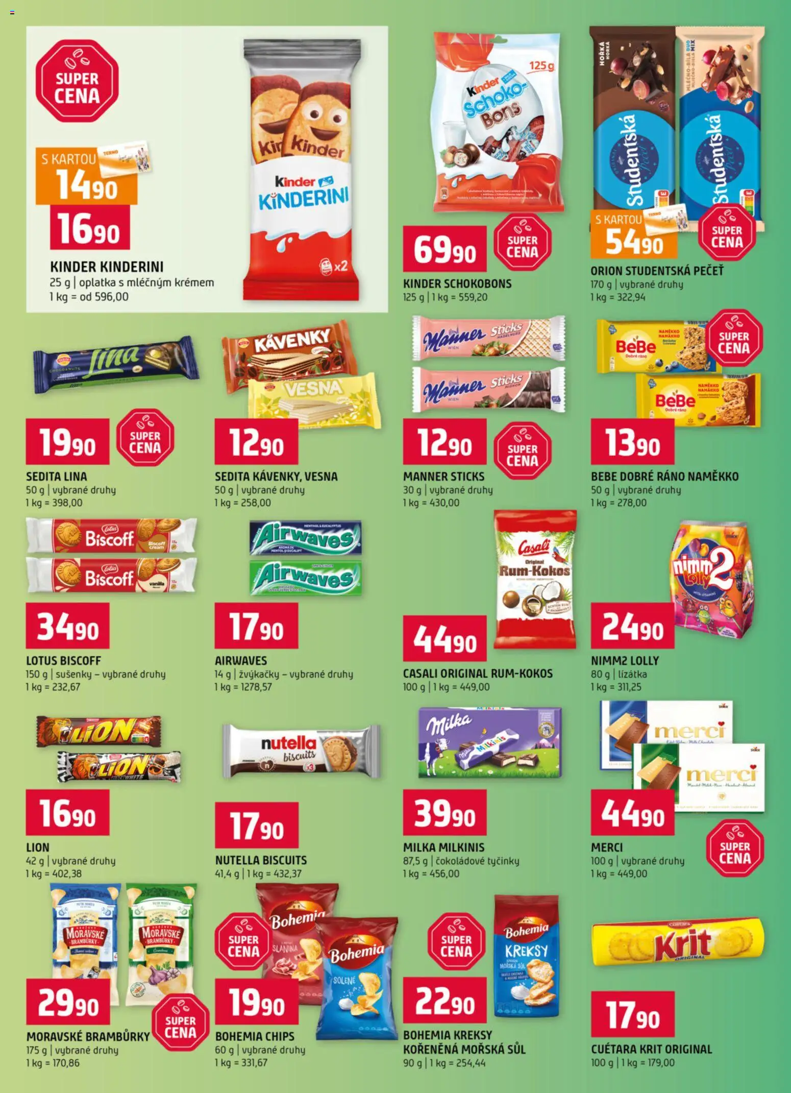 Terno leták od 21.01.2026 | Strana: 8 | Produkty: Milka, Slanina, Bebe, Nutella