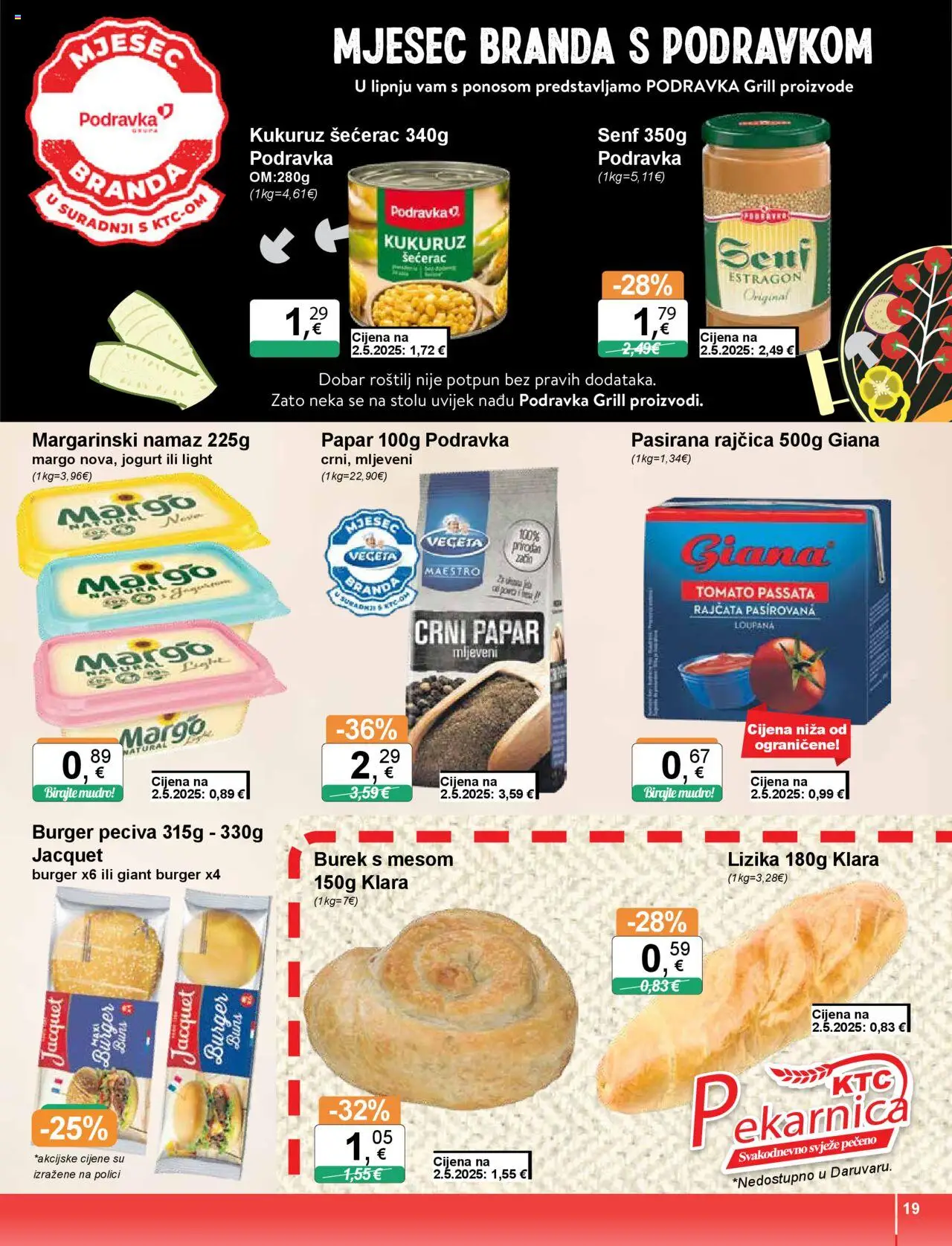 KTC katalog | vrijedi od 05.06.2025 | Stranica: 19 | Proizvodi: Roštilj, Papar, Burek, Rajčica