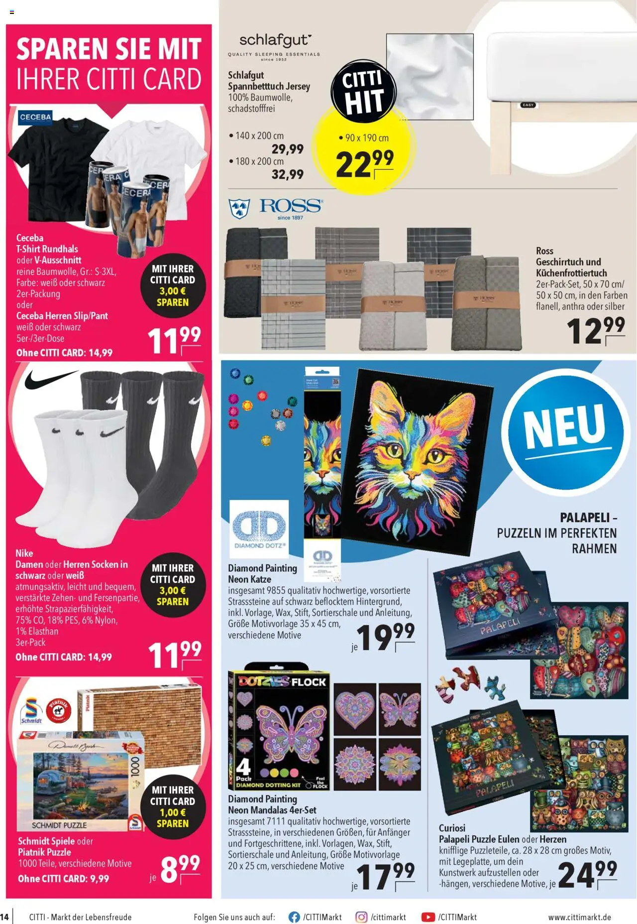 CITTI Markt Prospekt 	 – gültig ab 22.10.2025 | Seite: 16 | Produkte: Socken
