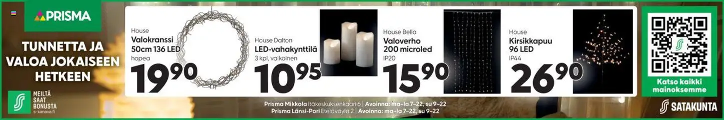 Prisma-mainoslehti voimassa 13.10.2025 alkaen