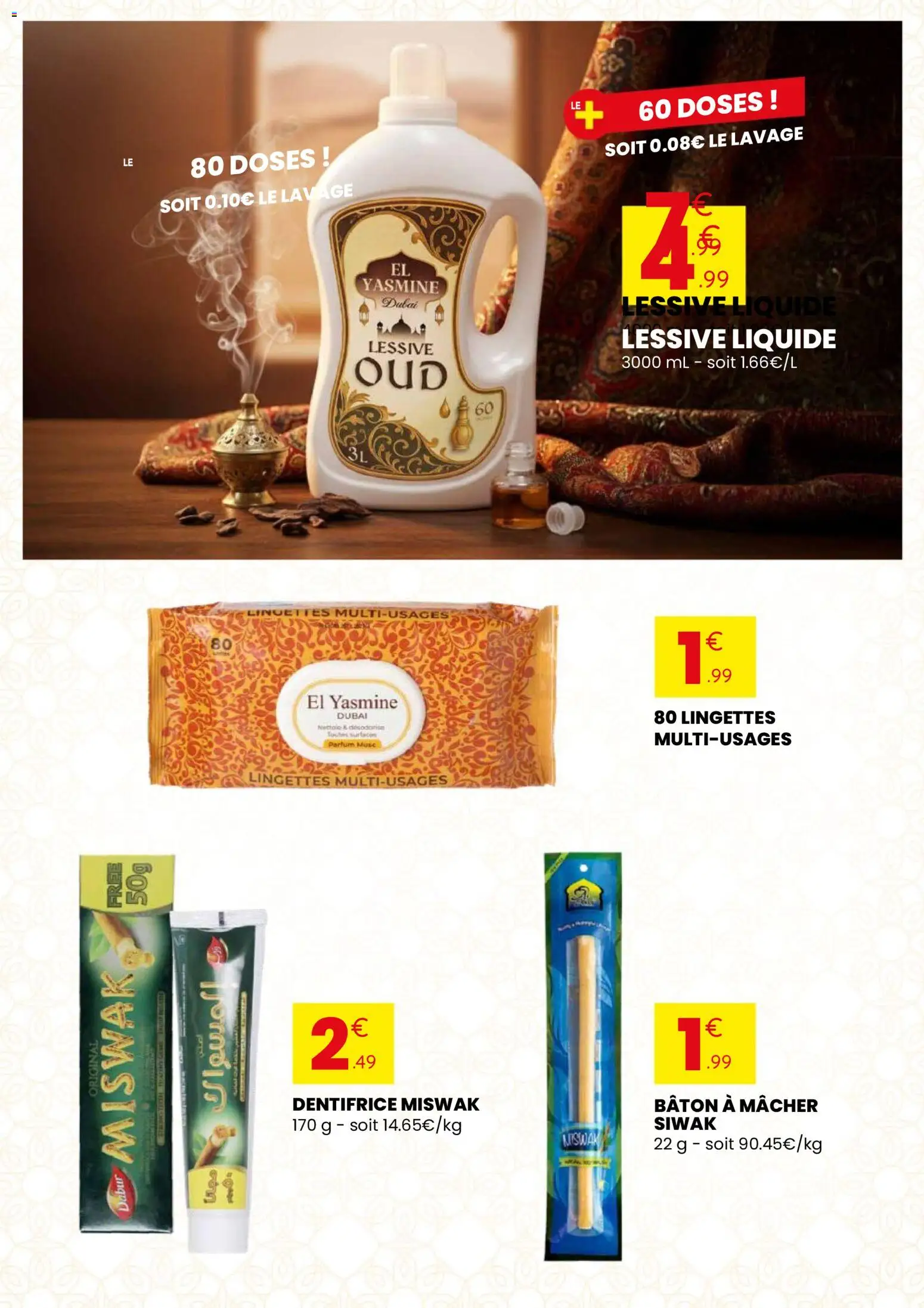 {H1} | Page: 8 | Produits: Parfum, Dentifrice, Lessive Liquide, Lessive